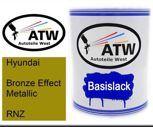 Hyundai, Bronze Effect Metallic, RNZ: 1L Lackdose, von ATW Autoteile West.